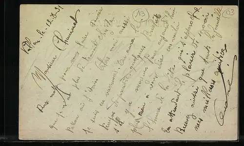 AK Vallon-en-Sully, Rue de la Gare