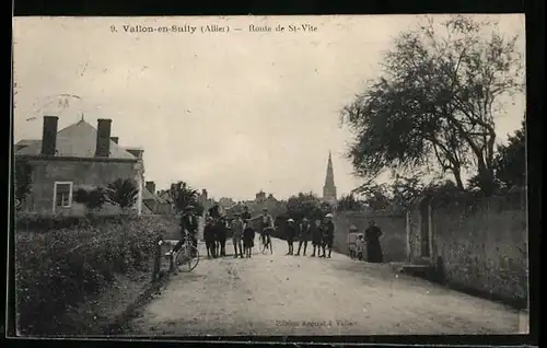 AK Vallon-en-Sully, Route de St-Vite