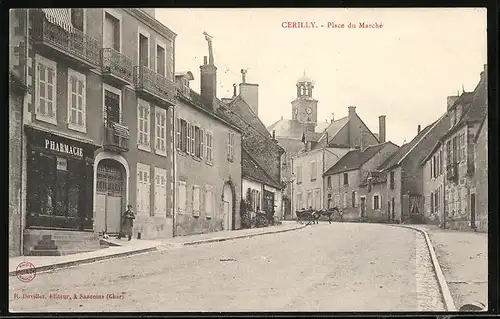 AK Cèrilly, Place du Marchè