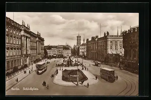 AK Berlin, Schlossplatz aus der Vogelschau