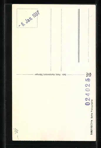 AK Reutlingen, Marienkirche mit Strassenbahn