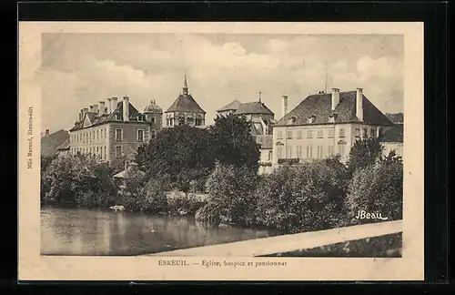 AK Ebreuil, Eglise, hospice et pensionnat