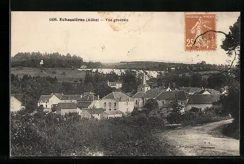 AK Èchassières, Vue gènèrale