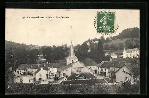 AK Èchassières, Vue Gènèrale