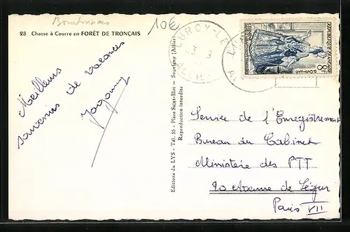 AK Troncais, Chasse à Courre en Foret