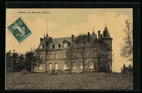 AK Villefranche-d`Allier, Chateau de Neuville