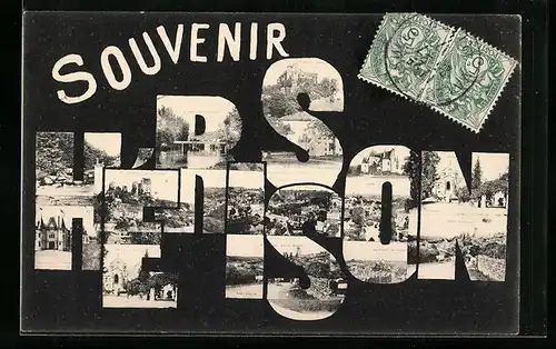 AK Hèrisson, Ansichten in dem Ortsnamen