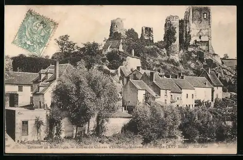 AK Hèrisson, Ruines du Chateau, Monument historique