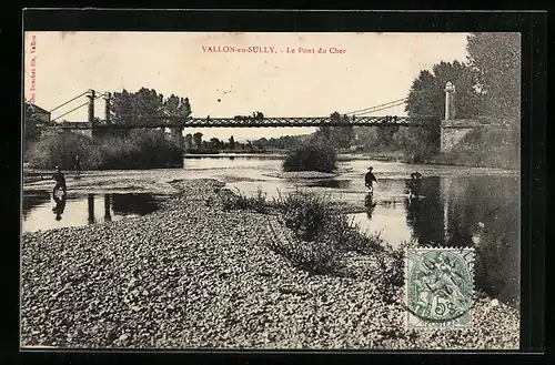 AK Vallon-en-Sully, Le Pont du Cher