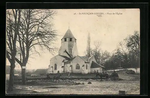 AK St-Pourcain-sur-Louchy, Place de l`Eglise
