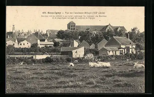 AK Souvigny, Vue sur l`ancienne Abbaye