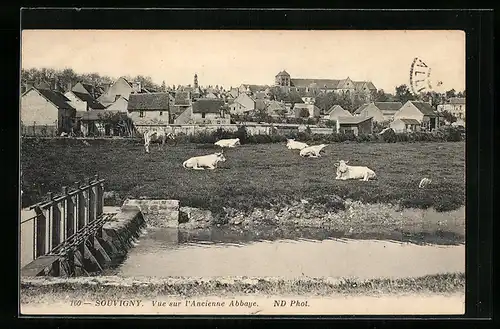 AK Souvigny, Vue sur l`Ancienne Abbaye