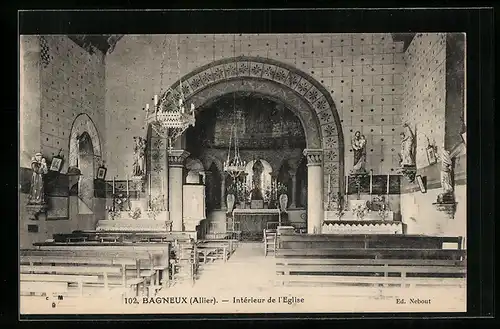 AK Bagneux, Intèrieur de l`Eglise