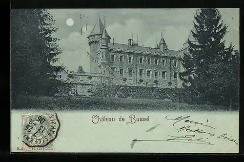Mondschein-AK Busset, Le Chateau