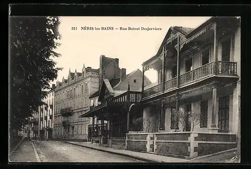 AK Néris-les-Bains, Rue Boirot Desjerviers