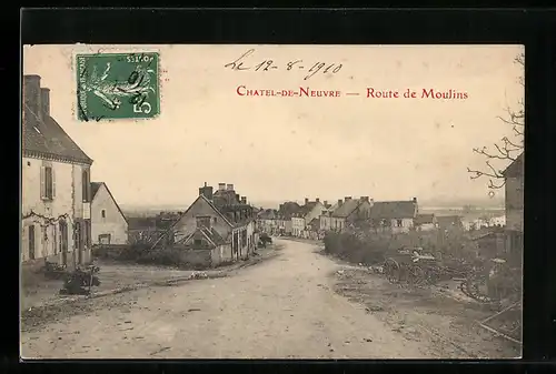 AK Chatel-de-Neuvre, Route de Moulins