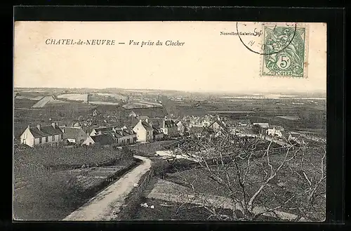 AK Chatel-de-Neuvre, Vue prise du Clocher