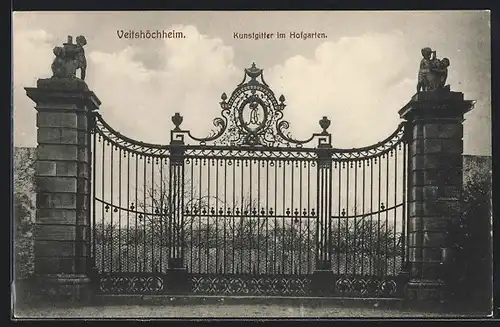 AK Veitshöchheim, Kuntsgitter im Hofgarten