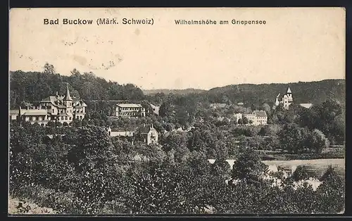 AK Bad Buckow (Märk. Schweiz), Wilhelmshöhe am Griepensee