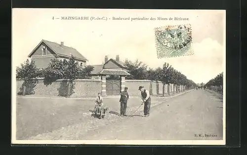 AK Mazingarbe, Boulevard particulier des Mines de Béthune