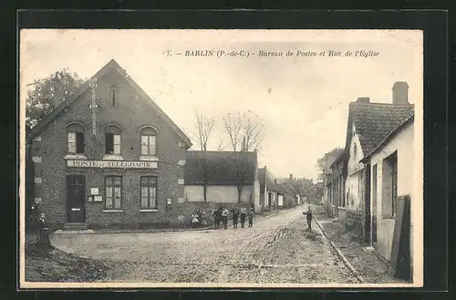 AK Barlin, Bureau de Postes et Rue de l`Eglise