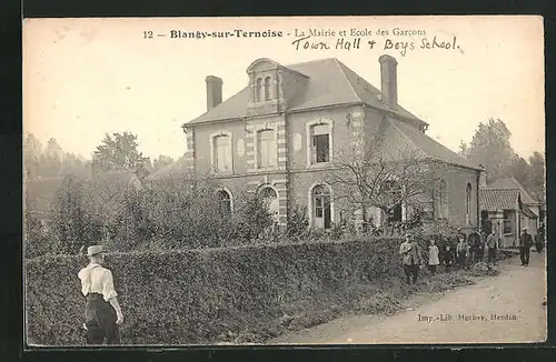 AK Blangy-sur-Ternoise, La Mairi et Ecole des Garcons