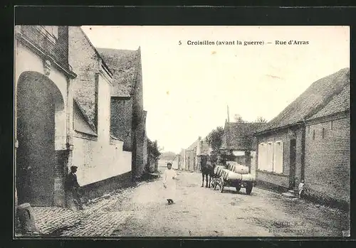 AK Croisilles, Rue d`Arras