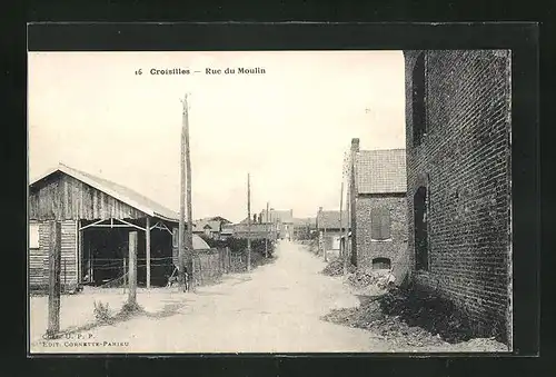 AK Croisilles, Rue du Moulin