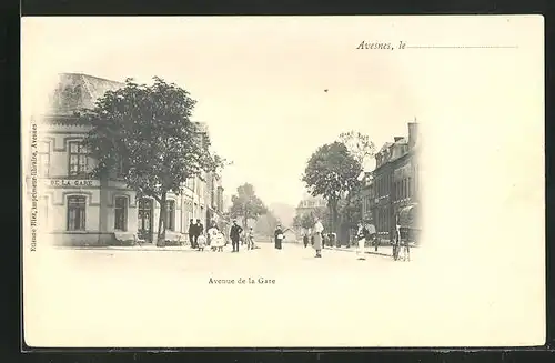 AK Avesnes, Avenue de la Gare