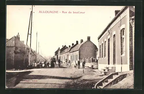 AK Allouagne, Rue du bout`zeur, Strassenpartie