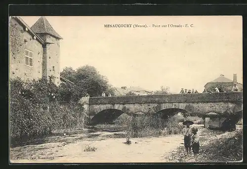 AK Menaucourt, Pont sur l'Ornain