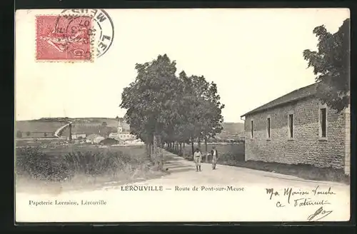 AK Lérouville, Route de Pont-sur-Meuse
