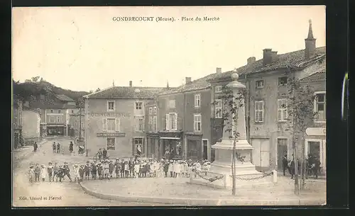 AK Gondrecourt, Place du Marché