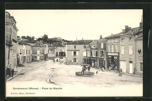 AK Gondrecourt, Place du Marché