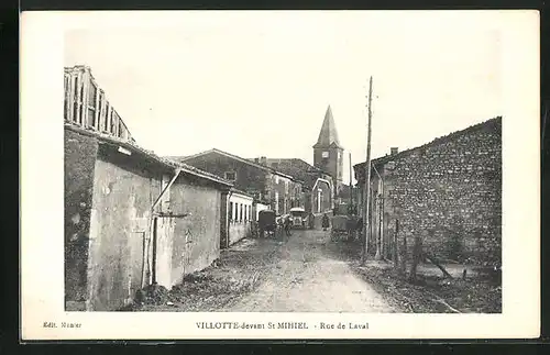 AK Villotte-devant-Saint-Mihiel, Rue de Laval