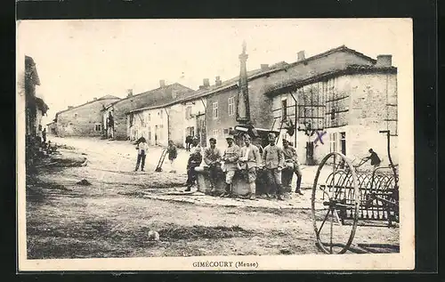 AK Gimécourt, Une Rue