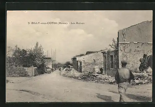 AK Billy-sous-Cotes, les Ruines