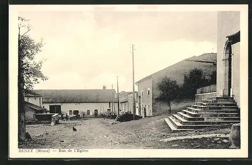 AK Beney, Rue de l`Eglise, Strassenpartie
