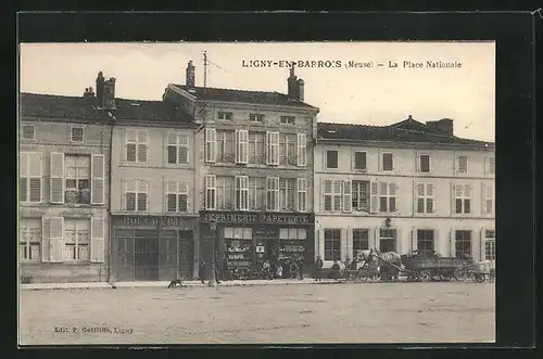 AK Ligny-en-Barrois, La Place Nationale