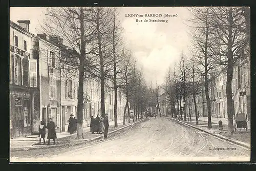 AK Ligny-en-Barrois, Rue de Strasbourg