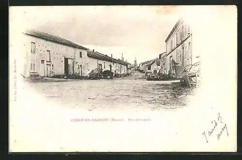 AK Condé-en-Barrois, Rue principale, Strassenpartie