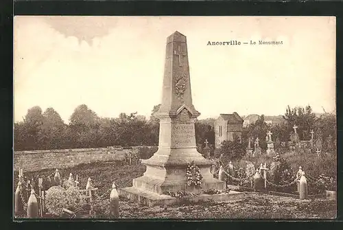 AK Ancerville, Le Monument