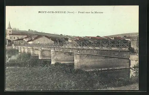 AK Pont-sur-Meuse, Pont sur la Marne