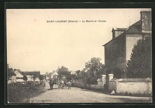 AK Saint-Laurent, la Mairie et l'Ecole