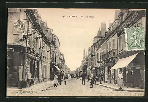 AK Cosne, Vue en Rue de Paris