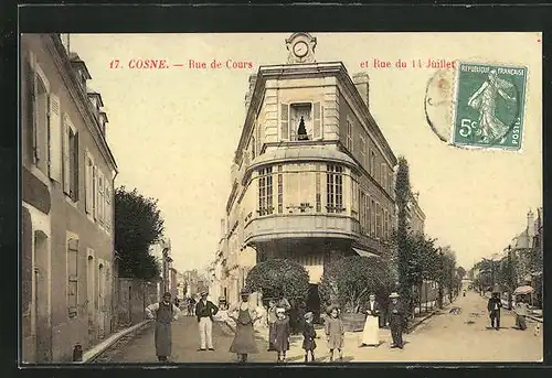 AK Cosne, Rue de Cours et Rue du 14 Juillet