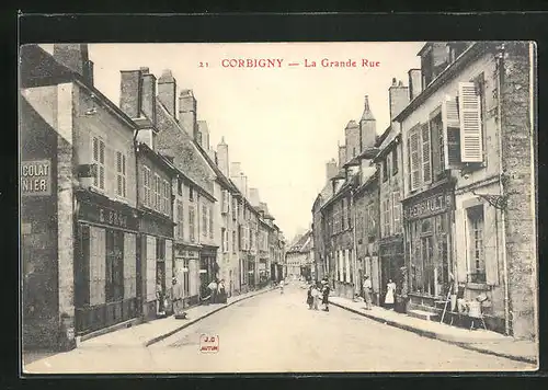 AK Corbigny, La Grande Rue
