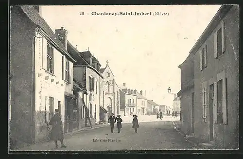 AK Chantenay-Saint-Imbert, Blick in eine Strasse der Ortschaft