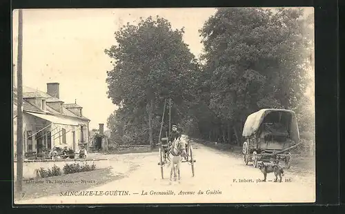 AK Saincaize-le-Guétin, la Grenouille, Avenue du Guétin