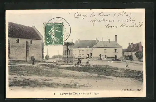 AK Cercy-la-Tour, Place d'Aligre